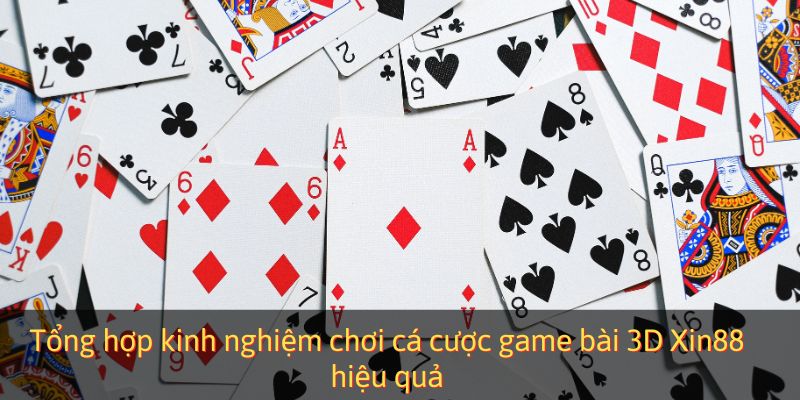 Tổng hợp kinh nghiệm chơi cá cược game bài 3D Xin88 hiệu quả